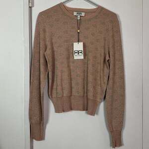 NWT Robert Rodriguez Constance Shimmer Sweater in Rose Quartz Size Medium